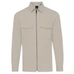 Genti Oaks Zip Overshirt Beige