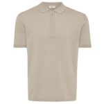 Gentiluomo Zip Polo Beige