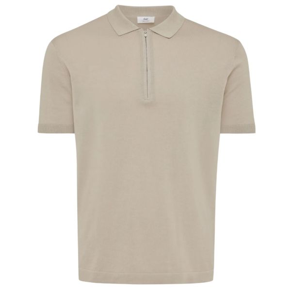 Gentiluomo Zip Polo Beige