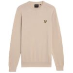 Lyle & Scott Cotton Crewneck Sweater Beige