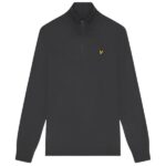Lyle & Scott Loopback Quarter Zip Sweater Antraciet