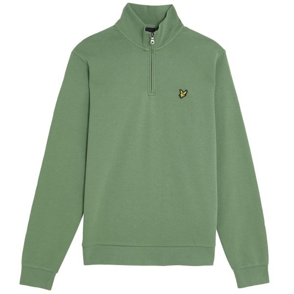 Lyle & Scott Loopback Quarter Zip Sweater Groen