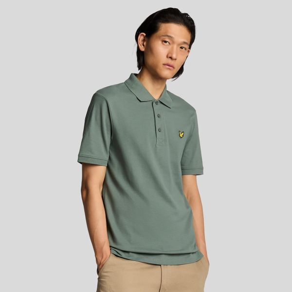 Lyle & Scott Plain Polo Donker Groen
