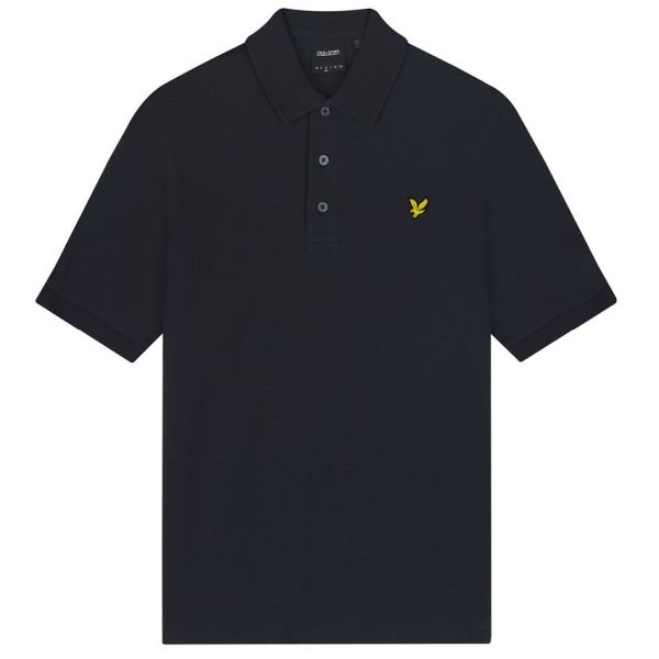 Lyle & Scott Slub Polo Navy
