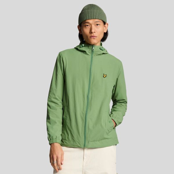 Lyle & Scott Zip Through Hooded Jack Groen