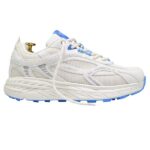 Mercer Amsterdam The Re-Run MAX Suede Sneaker Wit/Blauw