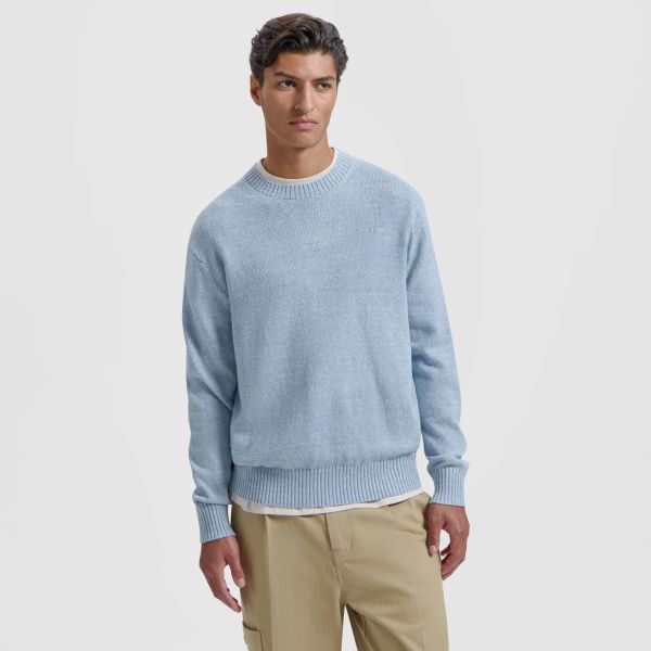 Olaf Essential Knit Sweater Licht Blauw
