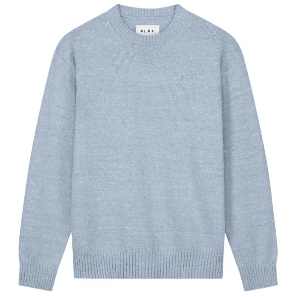 Olaf Essential Knit Sweater Licht Blauw