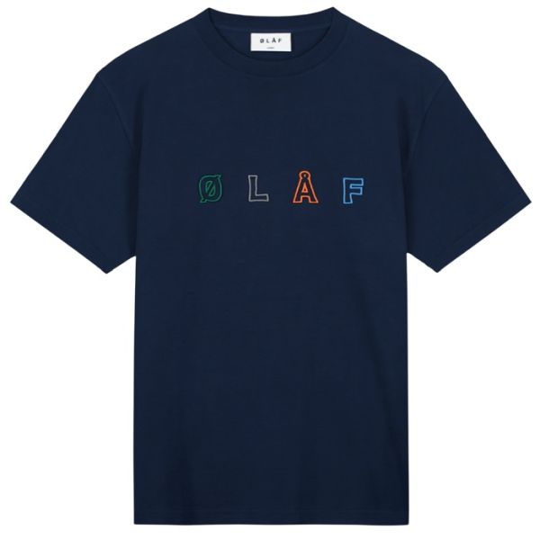 Olaf Sans Embro T-shirt Navy