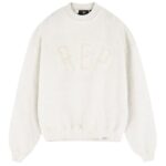 Represent Rep Applique Sweater Off White