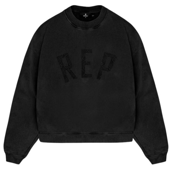 Represent Rep Applique Sweater Zwart