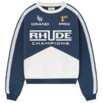 Rhude Champions Sweater Navy/Wit