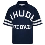 Rhude Cote D'Azur Pique Raglan Polo Navy