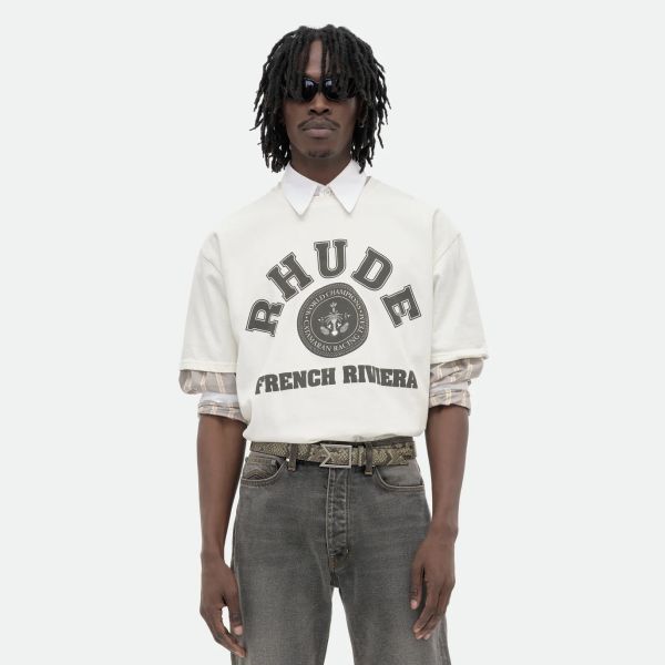 Rhude French Riviera T-shirt Off White