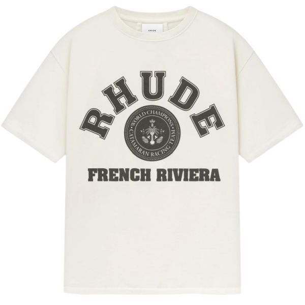 Rhude French Riviera T-shirt Off White