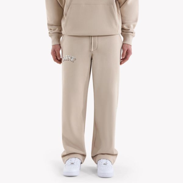 Saint Blanc Top Stitch Loose Trainingsbroek Grijs/Beige