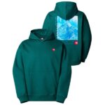 The North Face Axys Oversized Hoodie Donker Groen