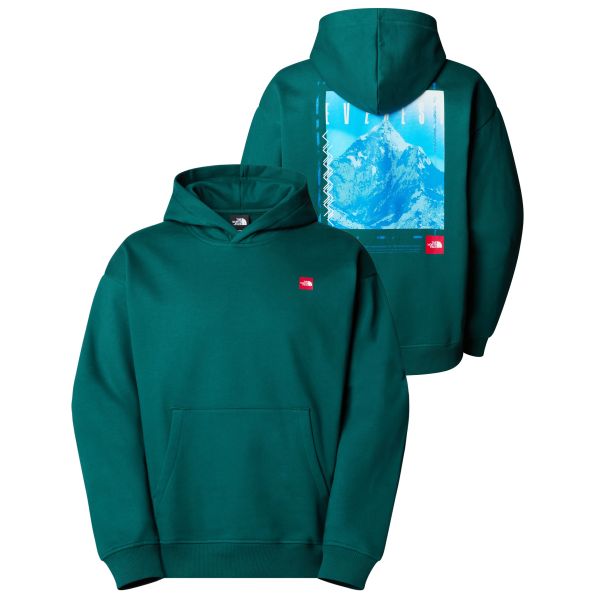 The North Face Axys Oversized Hoodie Donker Groen