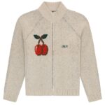 Arbor Antwerp Wool Knitted Cherries Vest Off White