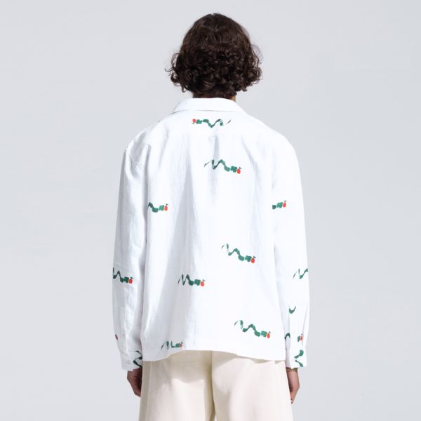 Bram's Fruit Caterpillar Overhemd Wit