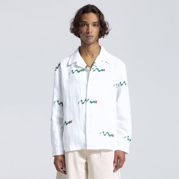 Bram's Fruit Caterpillar Overhemd Wit