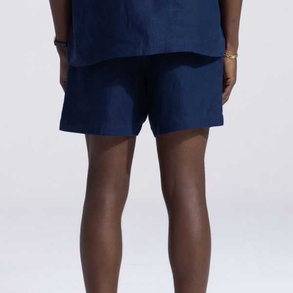 Bram's Fruit Garden Hose Linen Korte Broek Navy