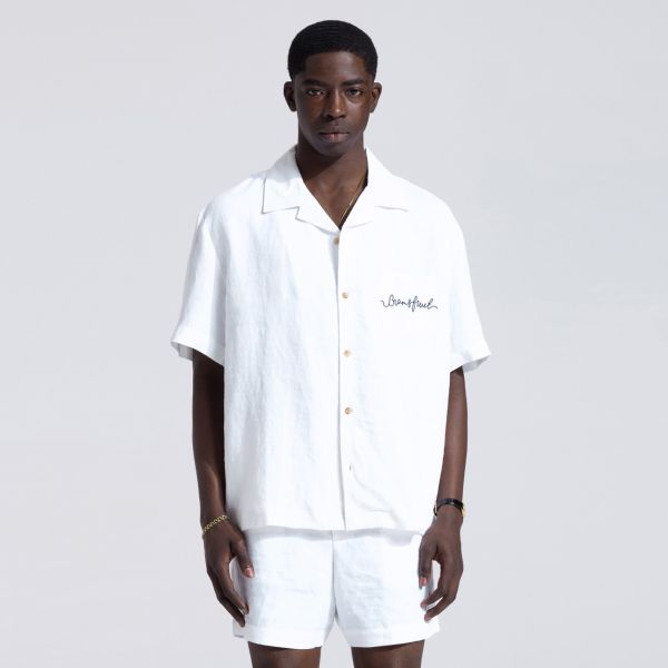 Bram's Fruit Garden Hose Linen Overhemd Wit