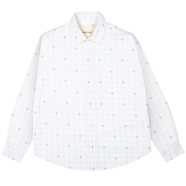 Bram's Fruit Lemon Checkered Overhemd Wit/Blauw