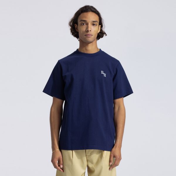 Bram’s Fruit Monogram T-shirt Navy