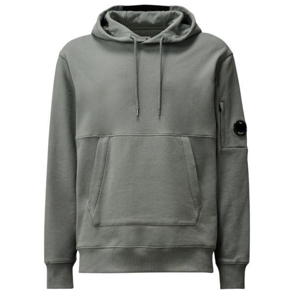 CP Company Diagonal Raised Fleece Lens Hoodie Blauw