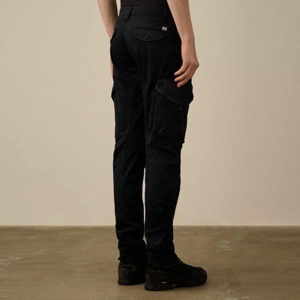 CP Company Stretch Sateen Utility Lens Cargo Broek Navy