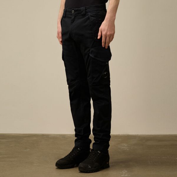 CP Company Stretch Sateen Utility Lens Cargo Broek Navy