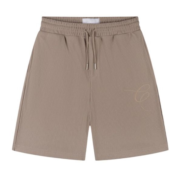 Croyez Ribbed Korte Broek Beige