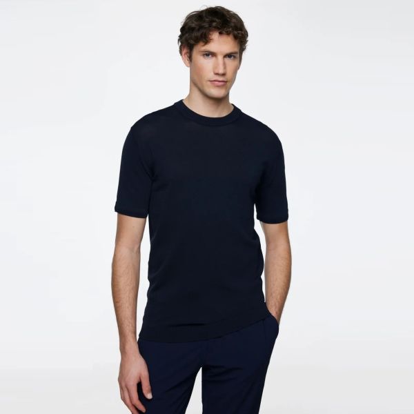 Gentiluomo Round Slim T-shirt Navy