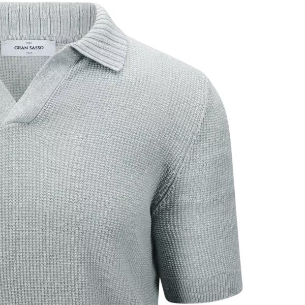 Gran Sasso Tennis Polo Licht Blauw