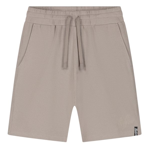 Malelions Signature Waffle Korte Broek Bruin