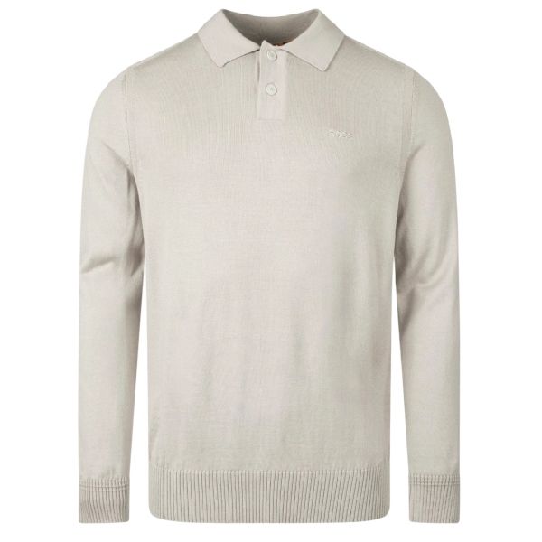 Boss Avac Longsleeve Polo Beige