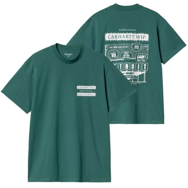 Carhartt WIP Catalogue T-shirt Donker Groen