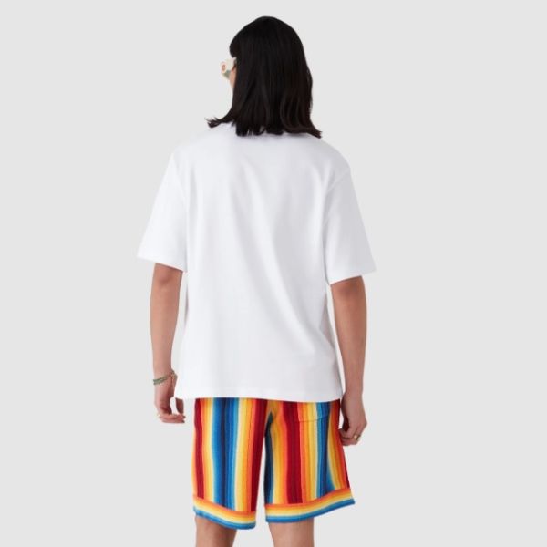 Casablanca Beach Wave T-shirt Wit