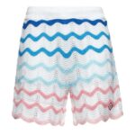 Casablanca Gradient Wave Crochet Korte Broek Wit