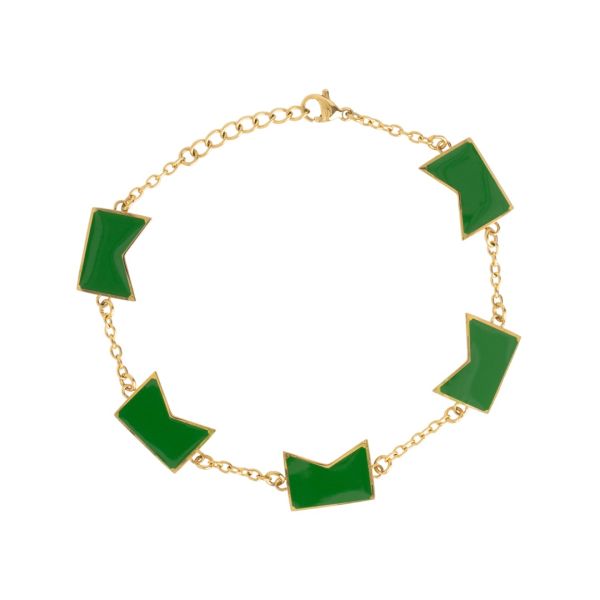 Croyez Fumes Armband Groen/Goud