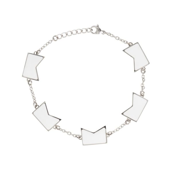 Croyez Fumes Armband Wit/Zilver