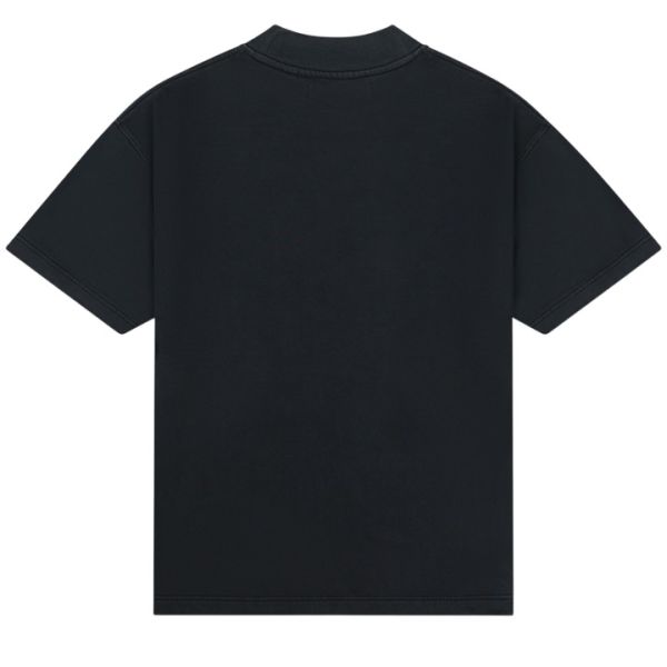 Croyez Garment Dye Fraternité T-shirt Zwart