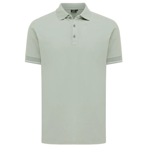Genti 3 Buttons Polo Licht Groen