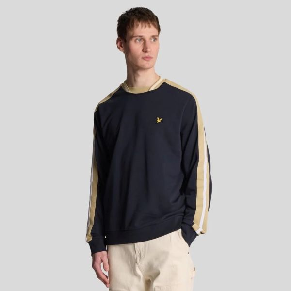 Lyle & Scott Contrast Taped Sweater Navy