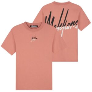 Malelions Split T-shirt Coral