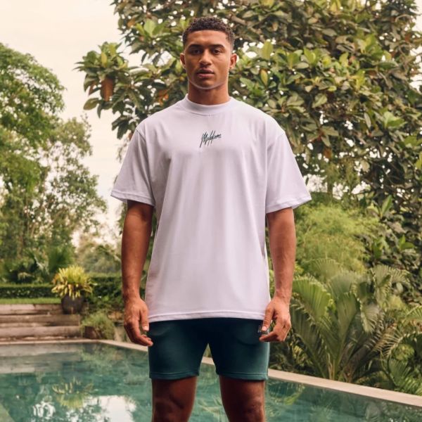 Malelions Split T-shirt Wit