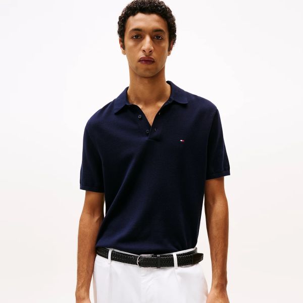 Tommy Hilfiger Essential Cotton Knit Polo Navy