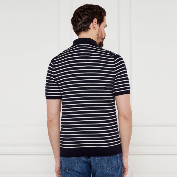 Tommy Hilfiger Essential Cotton Knit Polo Navy/Off White