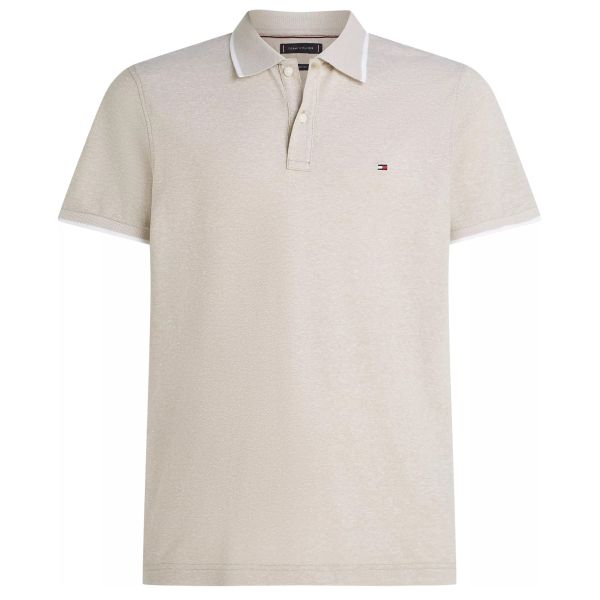 Tommy Hilfiger Linen Pique Regular Polo Beige